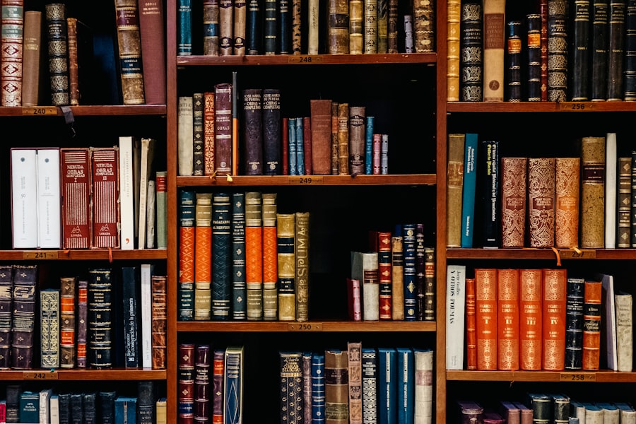 Shelf of bound volumes, evoking four generations of accumulated practice
